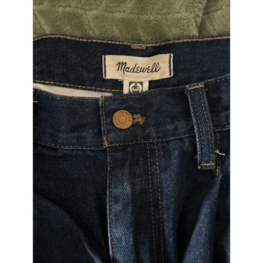 Madewell Baggy Straight Jeans in Woodham Wash: Pleated Edition Size 28 - Picture 11 of 14